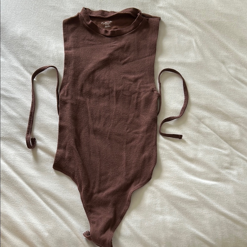 Urban outfitters out from under open back brown bodysuit size XS/S